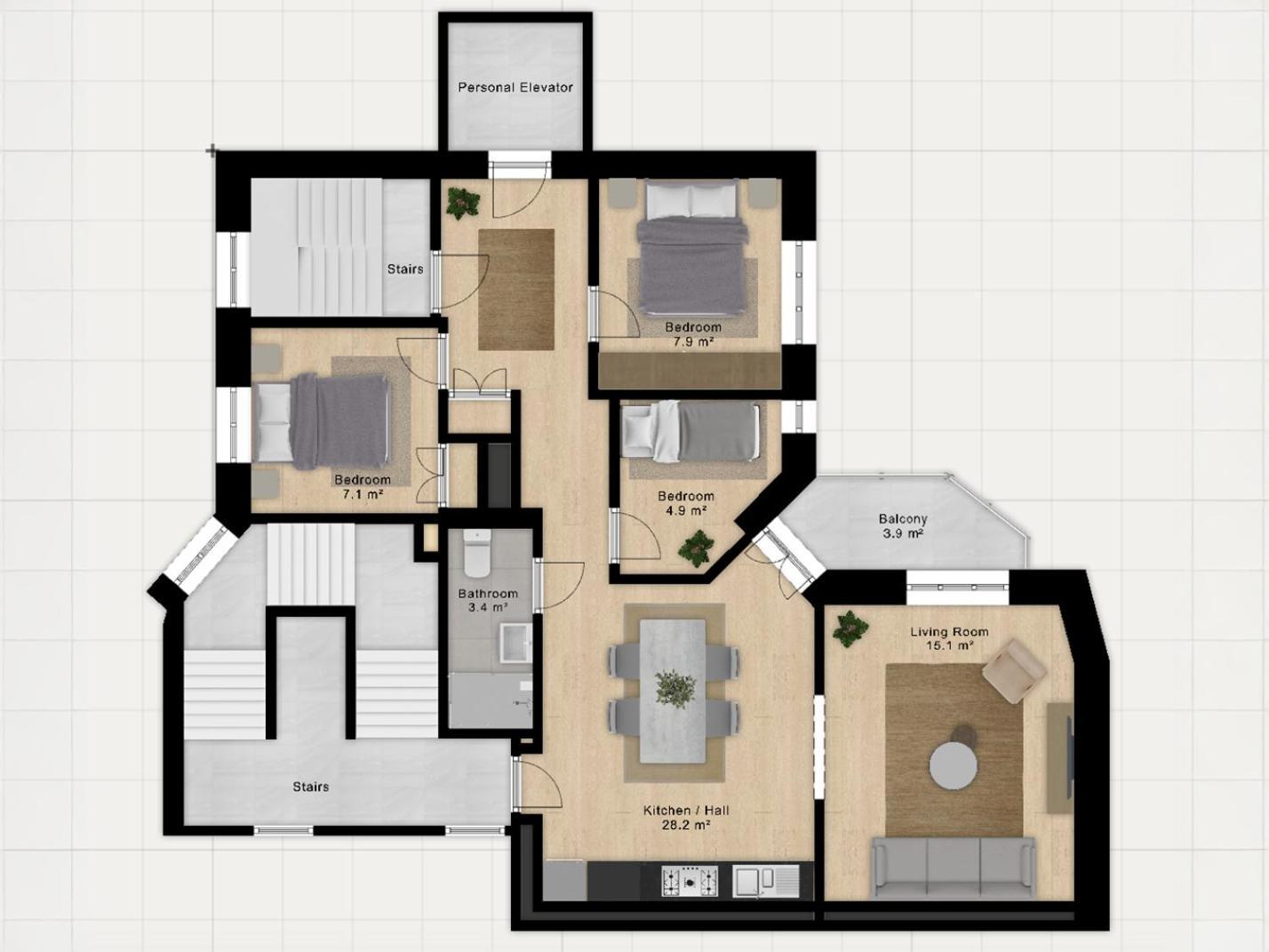 Sanders Shield - 3 Bedroom Apartment With Balcony Copenhague Exterior foto